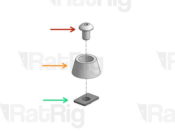 Button Head Screw M5x8mm.