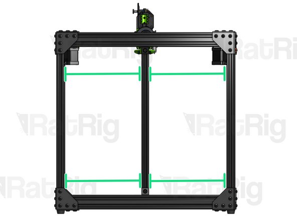 Carefully place the 2020 profile at the back of the frame, fitting the Drop-in T-Nuts inside the slots.