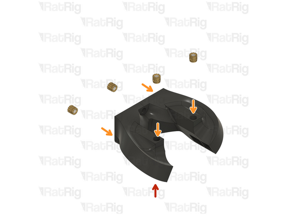 1x Rat Rig toolhead_duct_beta2 printed part