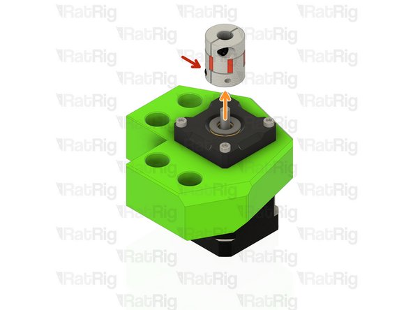 Loosen the lower M3 screw on the lead screw coupler