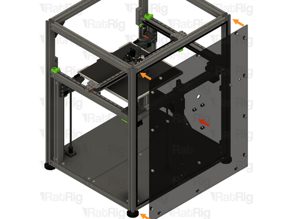 1x V-Core 4.0 rear panel assembly from step 64