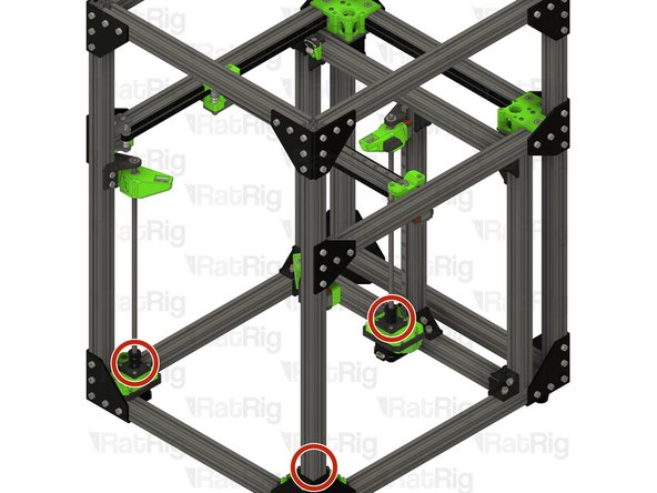 Rotate each z-axis lead screw counter-clockwise to lower the bed arms