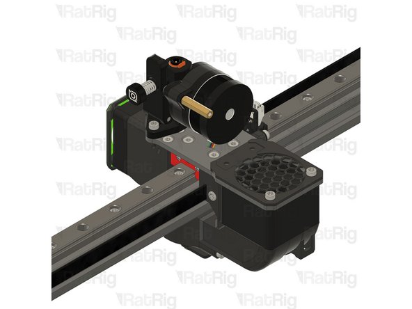 Carefully align the extruder with the PTFE tube.