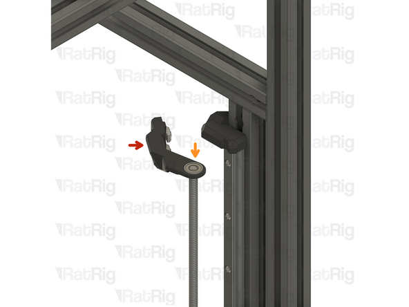 Right lead screw constraint assembly