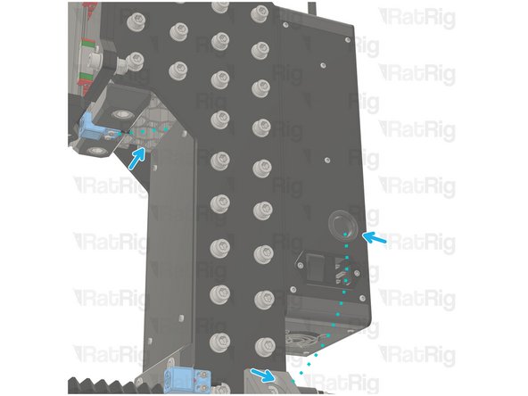 Route the X endstop cable as shown in the picture.