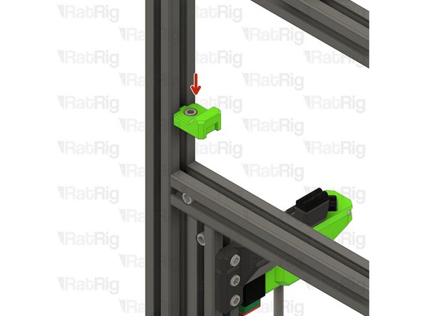 Y bumper assembly from the previous step.