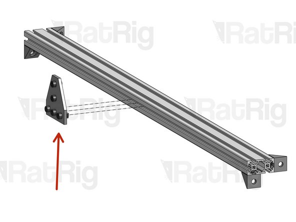 T-Joining Plate, set up on step 3. Mount it right at the middle of the profile (if you have a KillerBee 1515, mount one T-Joining Plate at about 1/3 of the length and the other one at about 2/3).