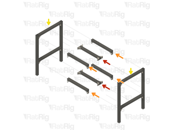 2x Middle frame extrusion from Step 8