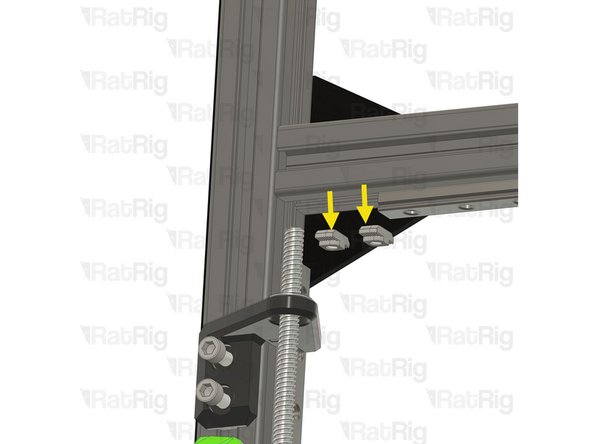 Remove the remaining parts of the front idler assembly as shown