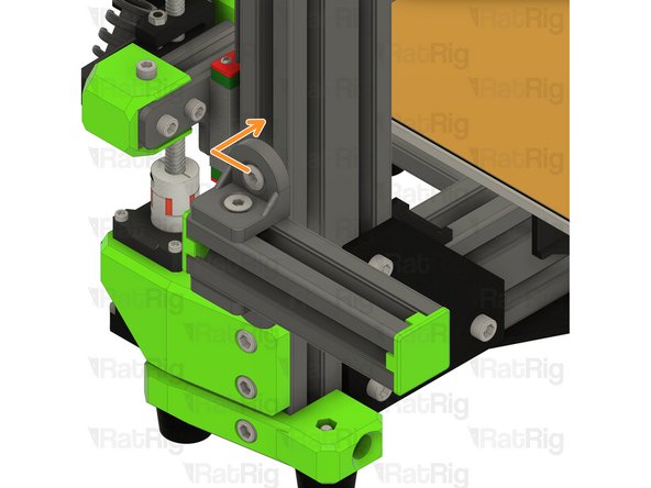 Install the 3030 extrusion end caps by carefully pushing them into place