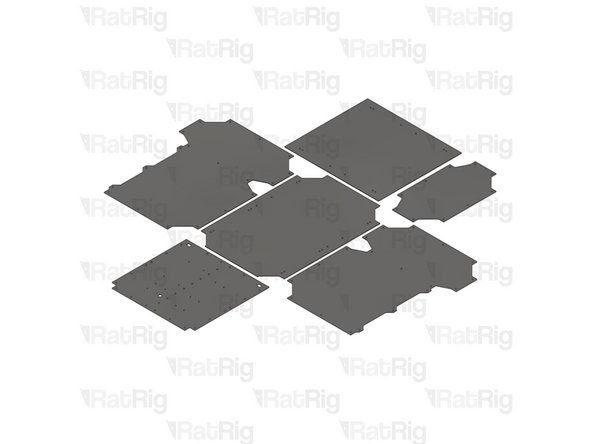 The V-Core 3.1 panels are not provided as part of the kit, and must be sourced separately