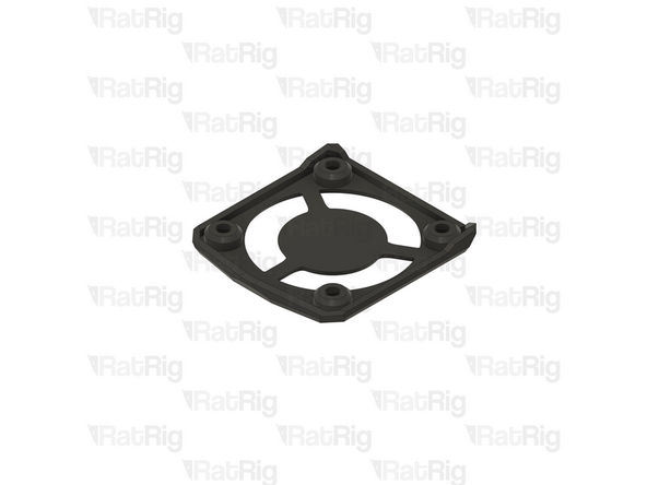 Clear the sacrificial layers from the four marked holes