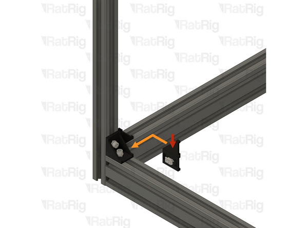 1x 3030 cast 90 degree corner assembly