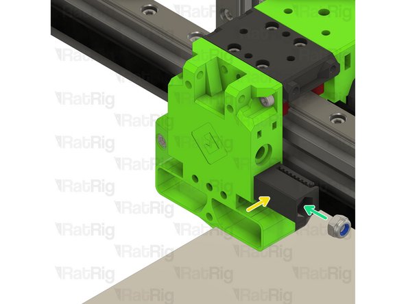 Mark the belt where it meets the EVA3 assembly. This can be with a marker, or simply by holding it.