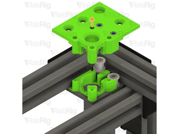 Lift off the top of the CoreXY motor mount