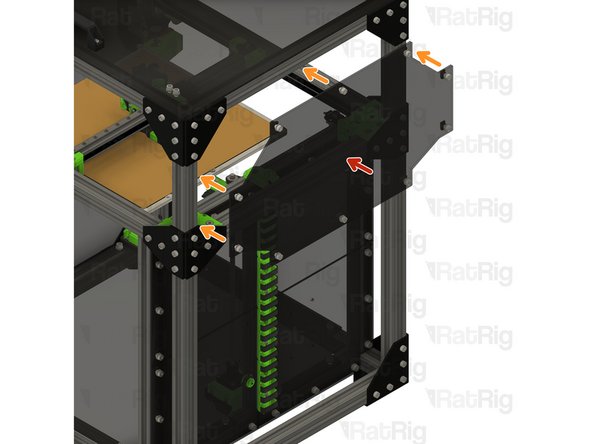 Rear enclosure panel from Step 9