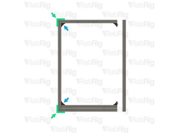1x Door bottom frame assembly from Step 29
