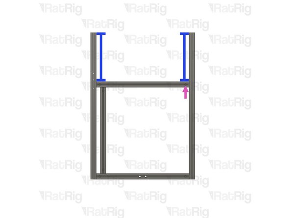 Push the Frame Jig to the left to eliminate any space between the Frame Jig and the front extrusion