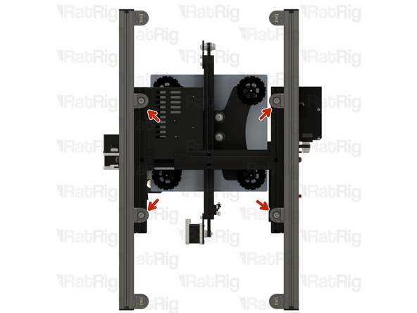 Remove the printer's rubber feet before mounting it to the V-Hive Enclosure.