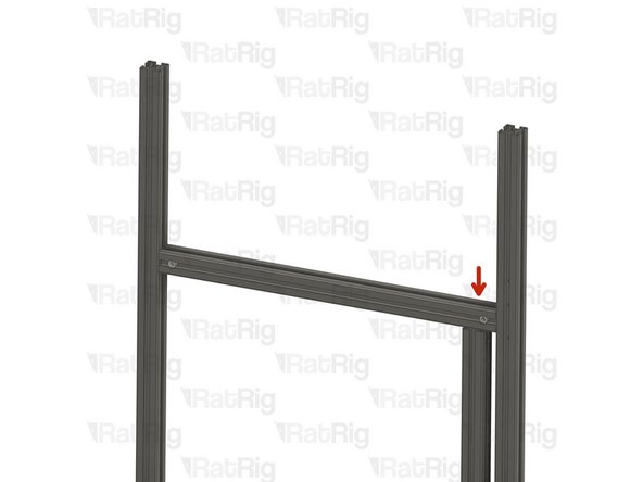 Align the T-Slot 3030 Milled extrusion - 475mm to have the T-nut pin inside the slot.