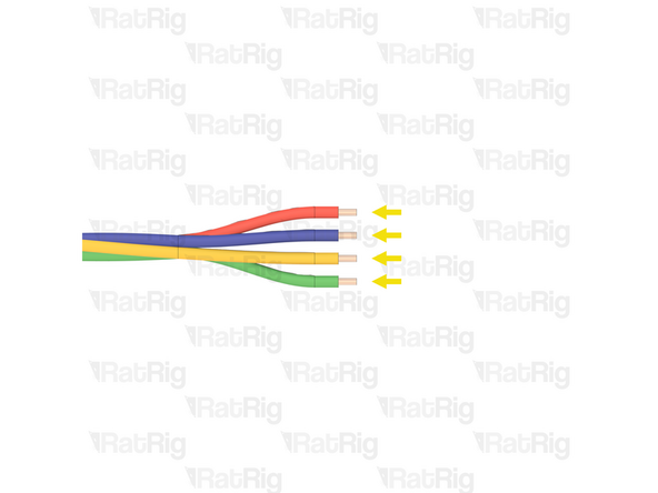 Measure 160mm from the back of the single white connector