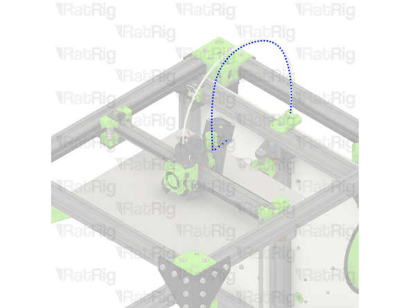 Remove the part cooling fan wiring from the rear of the machine, back to the toolhead
