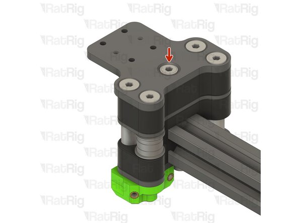 Tighten the marked screw to better secure the gantry to the joiner.