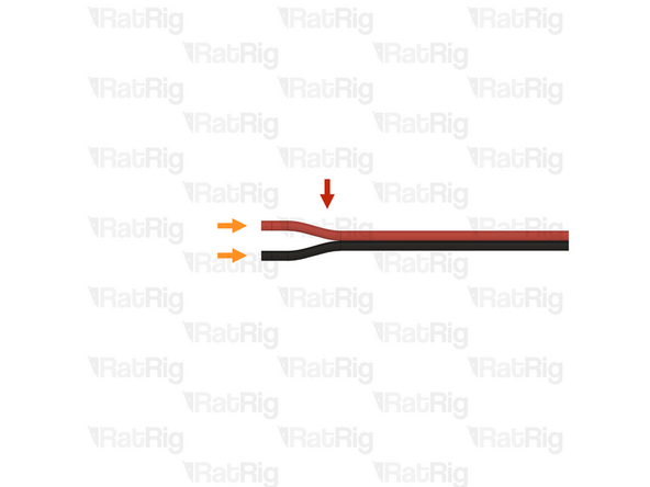 Wire - DC Power - 2 Conductor - 22 AWG (0.35mm2) - RED / BLACK