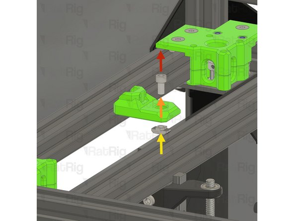 Remove the electronics wire guide printed part