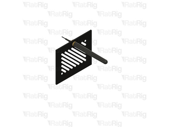 Remove the marked nut from the WiFi pigtail, then insert the pigtail into the panel