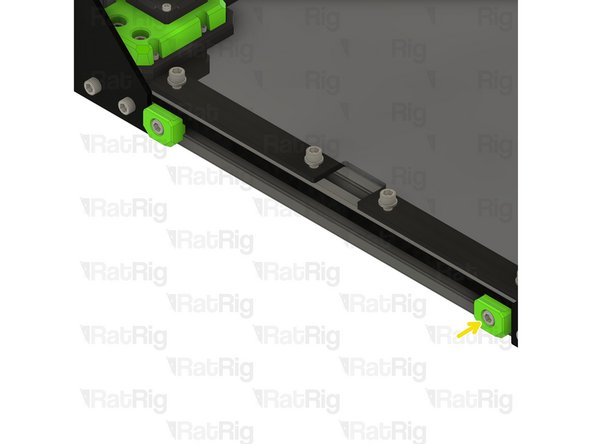 Tighten the M6x12 screws to secure the assemblies to the frame