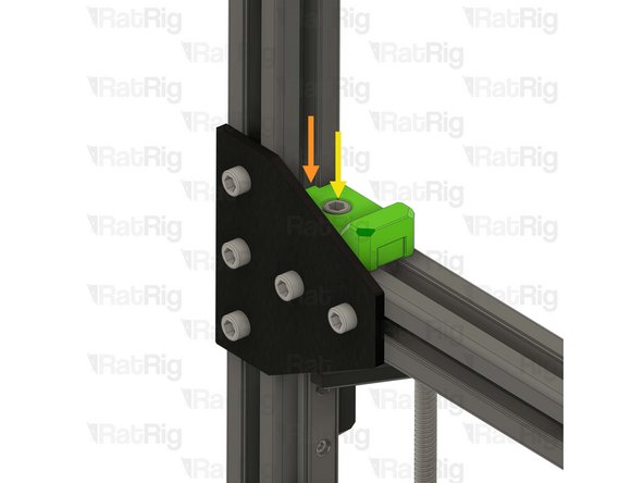 Make sure the printed part is fully inserted in the frame extrusion's slot