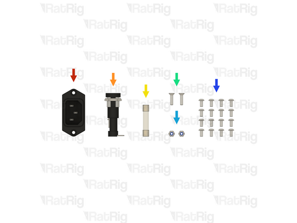 1x IEC Socket - Schurter 6100.3200 (SKU: HW3957EC)
