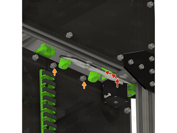 Insert the rear shelf assembly as shown