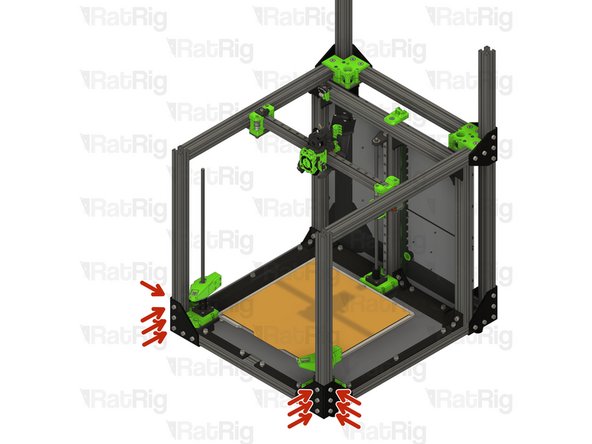 Loosen but do not remove the twelve marked M6x12 screws