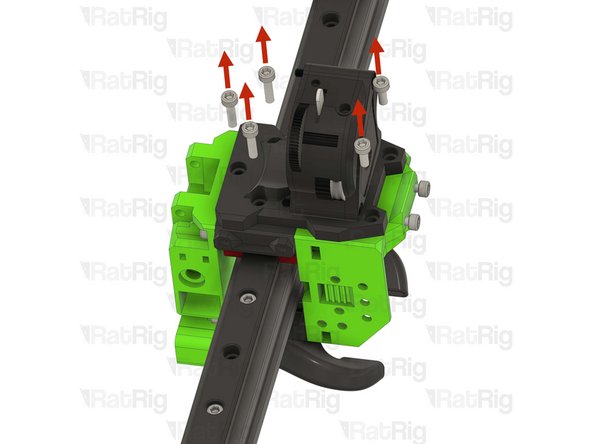 Remove the extruder assembly