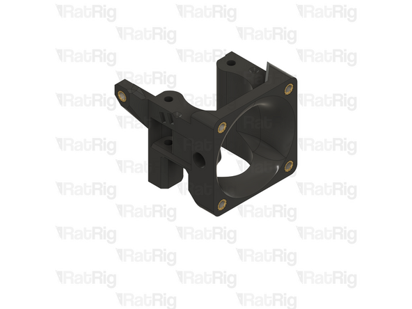 Install an M3 heat insert into each of the marked holes