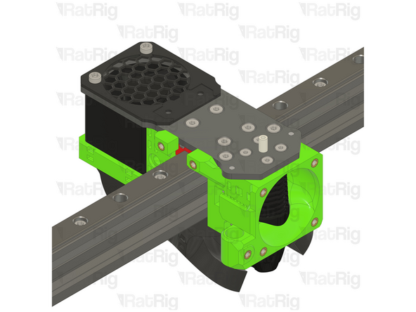 Insert the PTFE tube in to the marked hole and push it until it stops