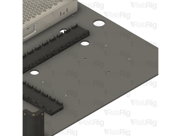 Insert an M3x6 Countersink Screw into each of the marked holes