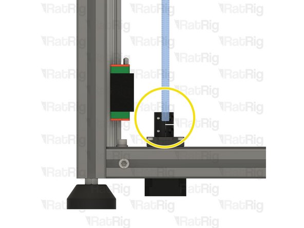 Install the lead screw in the Rigid Lead Screw Coupler