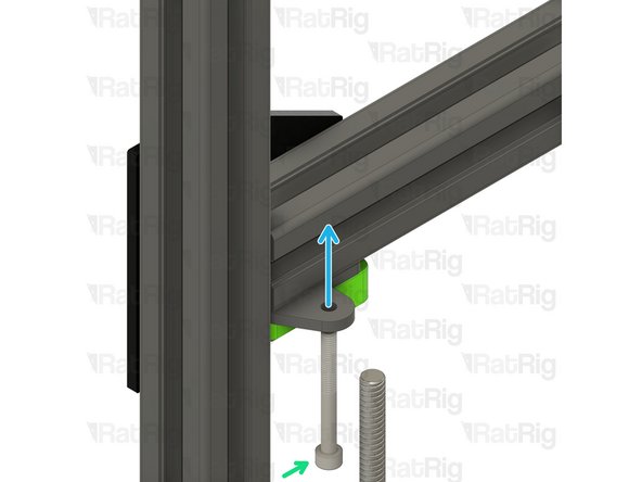 Tighten the two M6x12 screws to secure the CoreXY idler assembly to the V-Core 3 frame