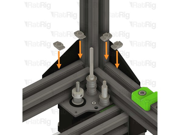 Do not overtighten the M6x12 Cap Head Screws in the printed part screws as you damage it