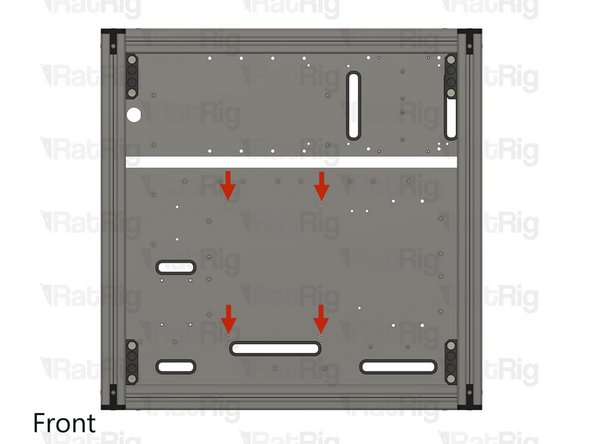 Install the component using the designated holes.
