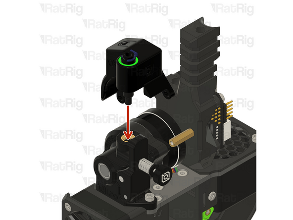 Insert the orbiter 2 smart sensor inside the PTFE hole, carefully align it.