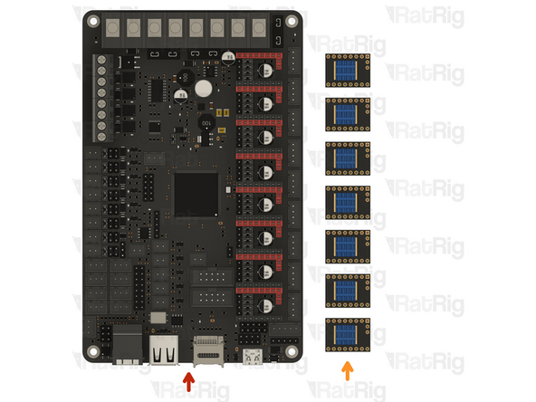 BIGTREETECH Octopus V1.1 with the jumpers from the previous Step