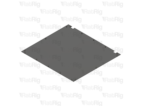 For each of the sixteen marked holes, install the mounting hardware as shown in Step 22