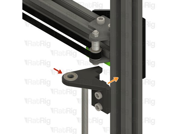 Right leadscrew constraint assembly from Step 39
