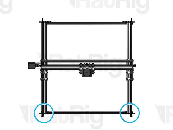 Repeat this step for the front Y End Plates on both sides. Play close attention to the image to understand exactly where they are (position is not reversible)