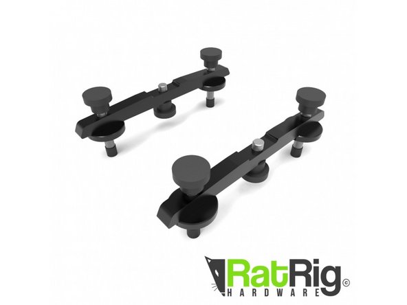 Assemble the parts as shown in the image. The plastic caps should be super glued to the feet.