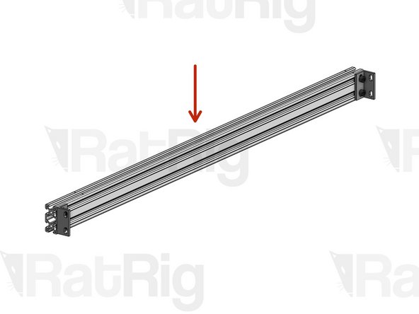 Outer Support Profiles (x2): mount 1 Double L Bracket on both ends of each profile and tighten the screws only enough for the brackets to hold their position.